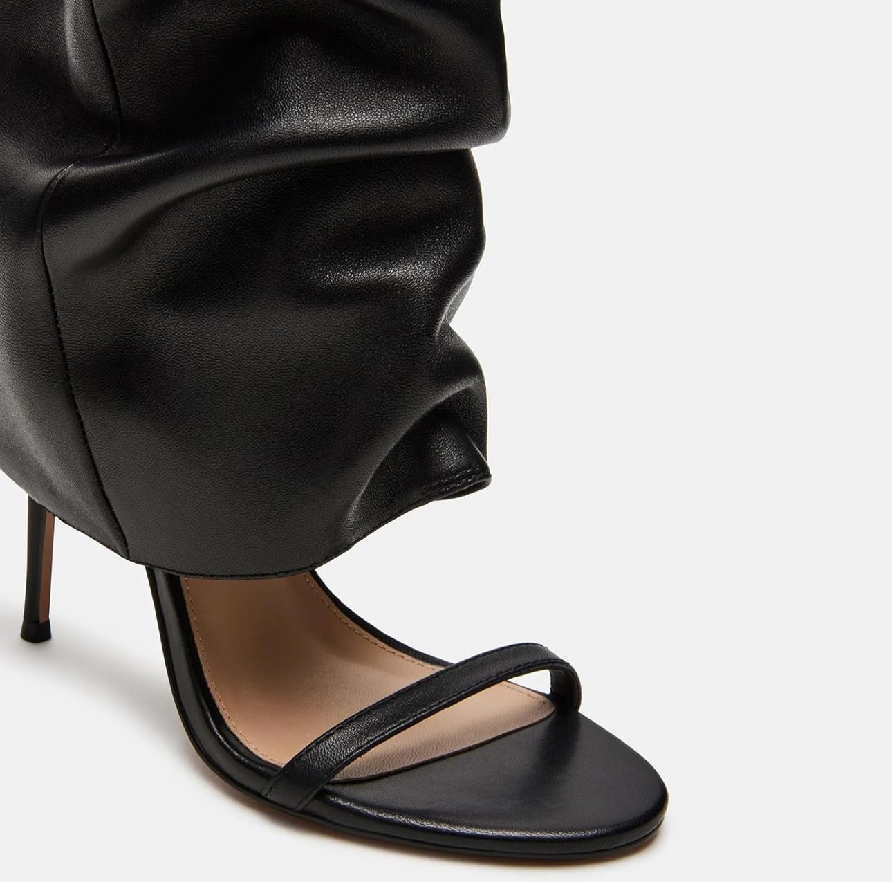 SANDALIA DE TACON ALTO HASTA LA RODILLA